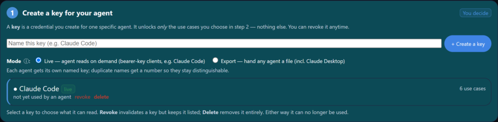 screenshot 3a step1 create key