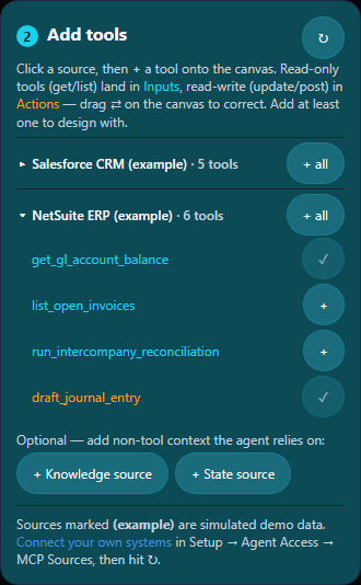Scope an AI agent before you build one: MyDataWork Agent Studio for data teams 02 palette netsuite
