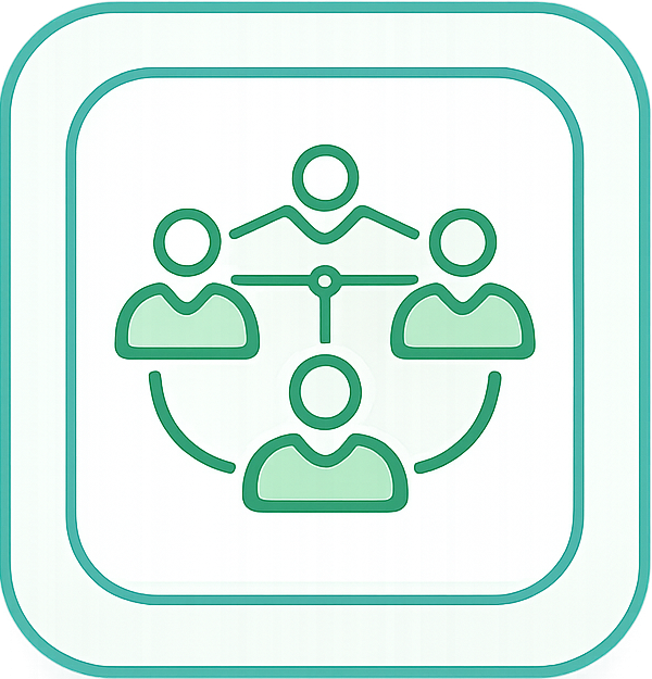 Solutions team collaboration icon